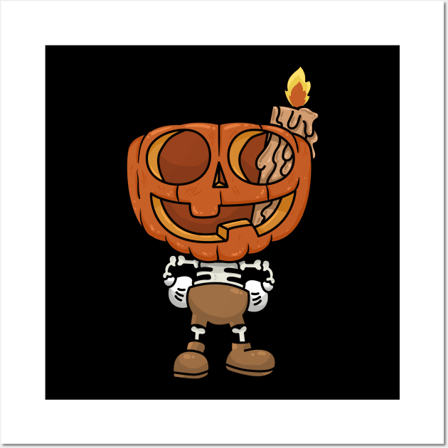 Pumpkin head Wall Art by ppmid